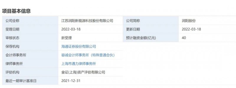 40億登錄科創(chuàng)板！潤(rùn)陽(yáng)股份擬募資投建5GW異質(zhì)結(jié)+5萬(wàn)噸多晶硅項(xiàng)目！